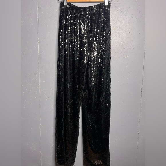 WAYF Encore Wide Leg Sequin Pants in size XS NWT - Picture 4 of 10